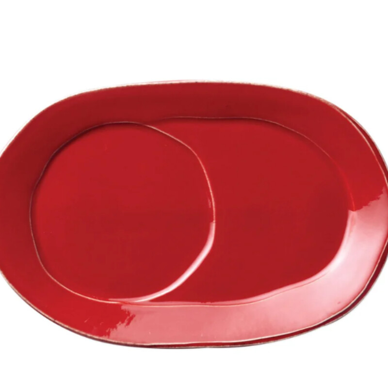 Vietri Lastra Oval Tray+Bowl
Red Stoneware
Tray Size: 10x7  Bowl Size: 7x2.5H
Dishwasher Safe, Microwave Safe, Freezer Safe, Oven Safe.Beloved for its sophisticated simplicity, versatility, and durability, Lastra is our bestselling collection. The understated elegance, clean lines, and unique shape of the Lastra make it a timeless choice for any table.
NEW Retail $93  Coordinating Pieces Sold Separately