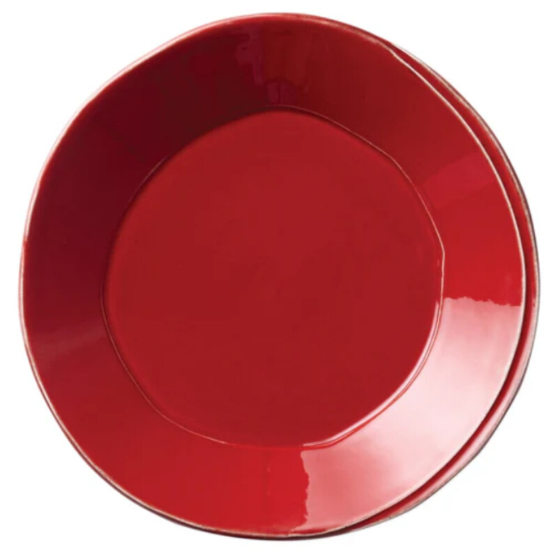 Vietri Lastra 10.5 Inch Dinner Plate
Red Stoneware
Size: 10.5
Dishwasher Safe, Microwave Safe, Freezer Safe, Oven Safe.Beloved for its sophisticated simplicity, versatility, and durability, Lastra is our bestselling collection. The understated elegance, clean lines, and unique shape of the Lastra make it a timeless choice for any table.
NEW Retail $49 Coordinating Pieces Sold Separately