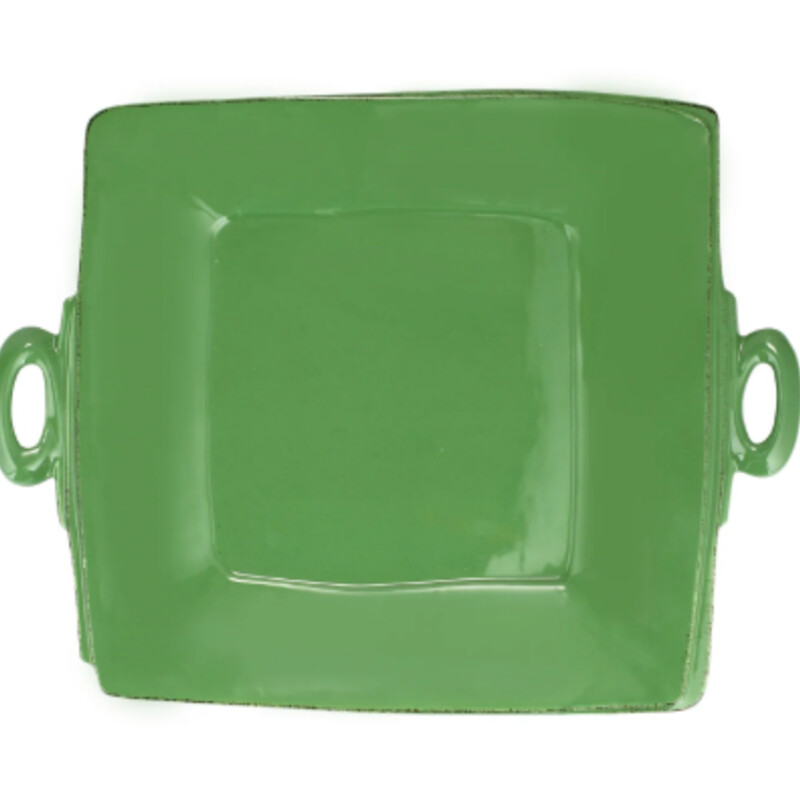 Vietri Lastra Square Platter
Green Stoneware
Size: 19x8.5
Dishwasher Safe, Microwave Safe, Freezer Safe, Oven Safe.Beloved for its sophisticated simplicity, versatility, and durability, Lastra is our bestselling collection. The understated elegance, clean lines, and unique shape of the Lastra make it a timeless choice for any table.
NEW Retail $149 Coordinating Pieces Sold Separately