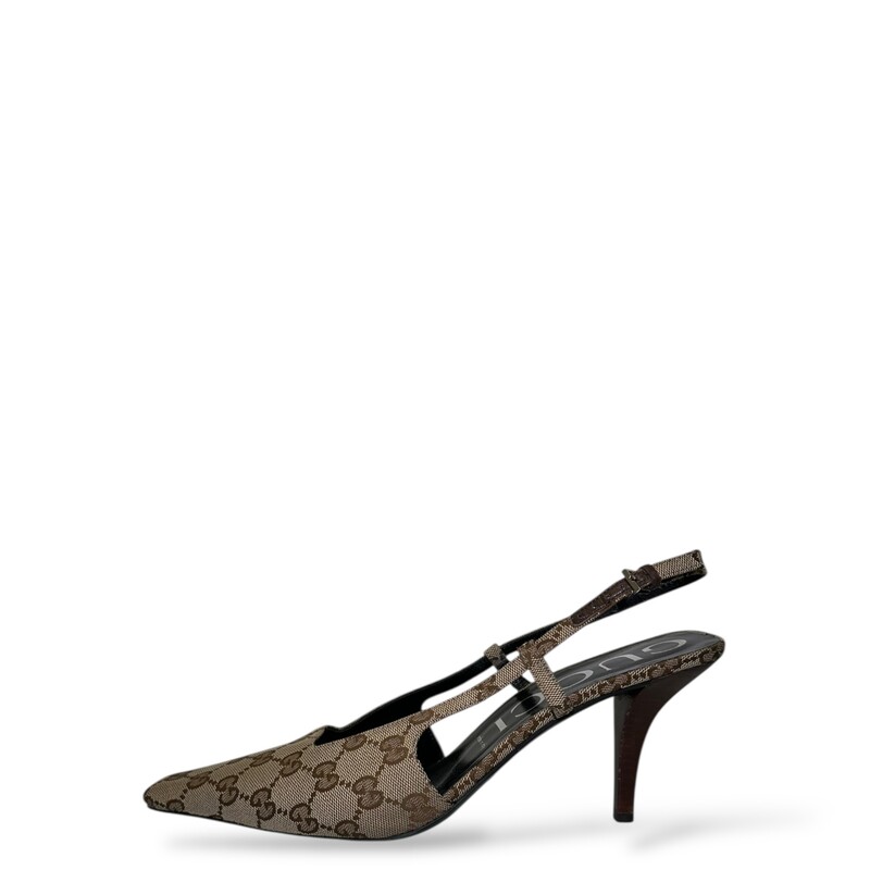 Gucci Malga Kid Square Monogram Heels

Size 41

In very good condition. Light scuffing to the back of the heels.

Does not come with the original dust bag or box.