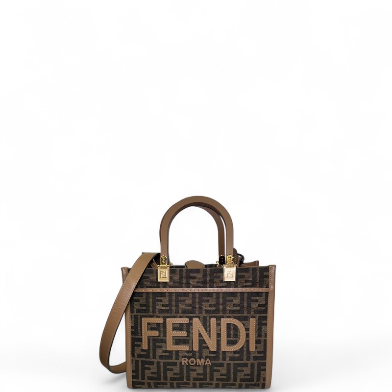 Fendi Sunshine Canvas Brown Tote

Serial Code:
08460992

Dimensions:
Length: 10 in
Height: 8.5 in
Width: 4.5 in
Drop: 5 in
Drop: 20.5 in

In very good condition. Very minor corner wear.

Does not come with original dust bag or box.