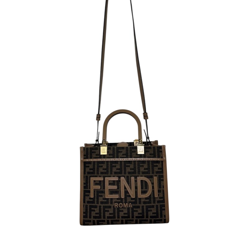 Fendi Sunshine Canvas Brown Tote

Serial Code:
08460992

Dimensions:
Length: 10 in
Height: 8.5 in
Width: 4.5 in
Drop: 5 in
Drop: 20.5 in

In very good condition. Very minor corner wear.

Does not come with original dust bag or box.