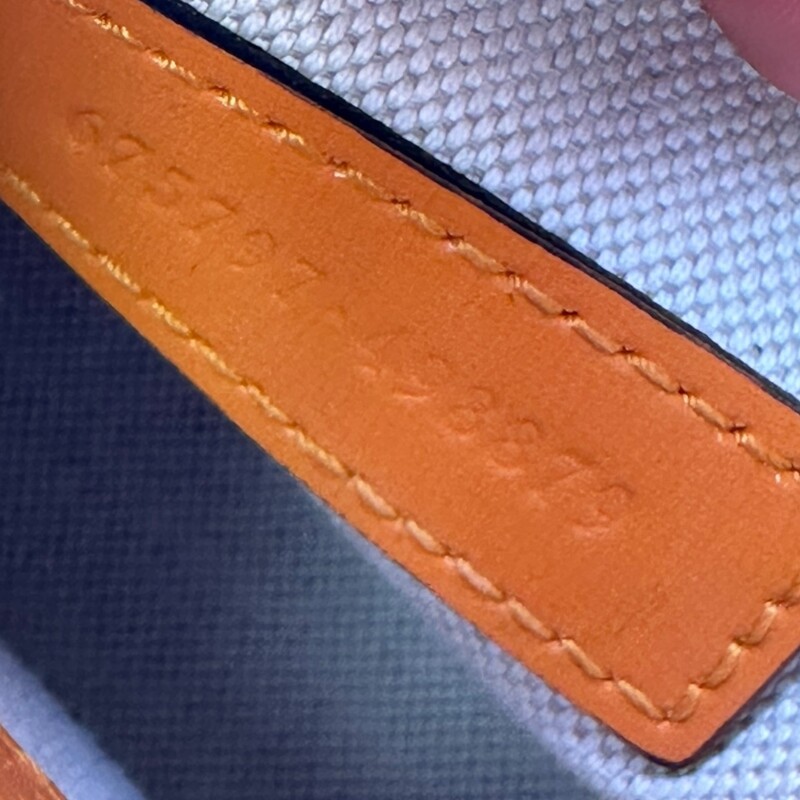 Gucci Bamboo 1947 Top Handle Orange Small<br />
<br />
Syle Code: 675797 498879<br />
<br />
Dimensions:<br />
Length: 8.25 in<br />
Height: 6 in<br />
Width: 2.75 in<br />
Drop: 4.25 in<br />
Drop: 22 in<br />
Drop: 21.75 in<br />
<br />
In excellent condition. Does not come with the leather strap, comes with the web canvas strap.<br />
<br />
Does not come with the original dust bag or box.