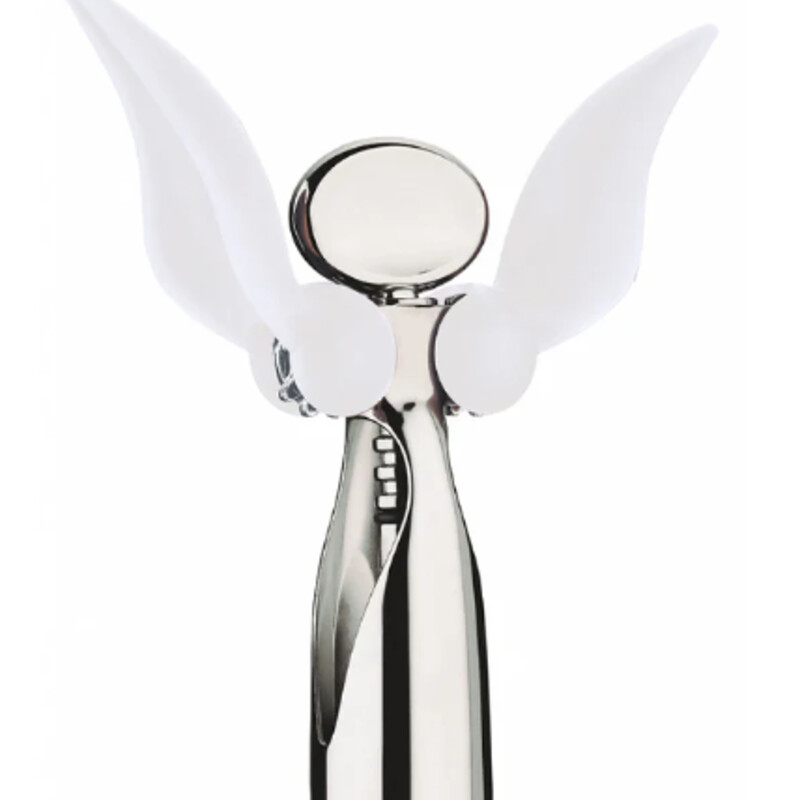 Bugatti Lola Tira White Corkscrew
Silver White
Size: 3x8H
The Lola Tira corkscrew by Bugatti projects a lively character and an original spirit. With its graceful curves, the lever corkscrew seems to take flight with its two coloured wing-shaped levers. It is a delightful and special gift idea, an original party favour for your most important events. The perfect home accessory.
NEW Retail $110
