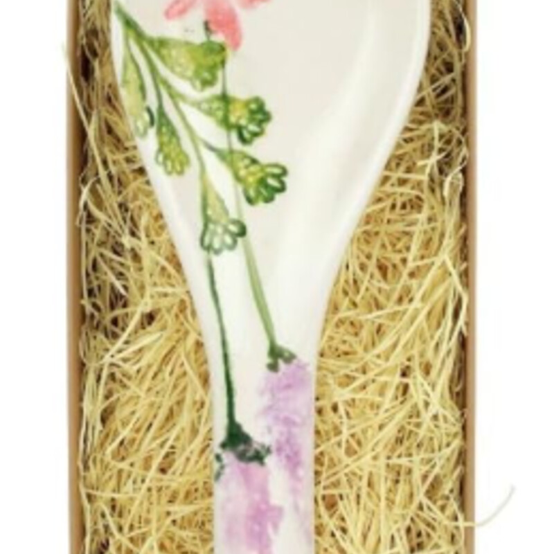 Vietri Fioro di Campo Spoon Rest
Green Pink Purple
Size: 4x11
The Fiori di Campo Spoon Rest, 10.75”L x 4W, brings floral elegance to your table. Its delicate design and creamy tones create a cozy, inviting dining experience, perfect for serving salad, pasta, or soup while keeping your countertop tidy.
NEW IN BOX Retail $32