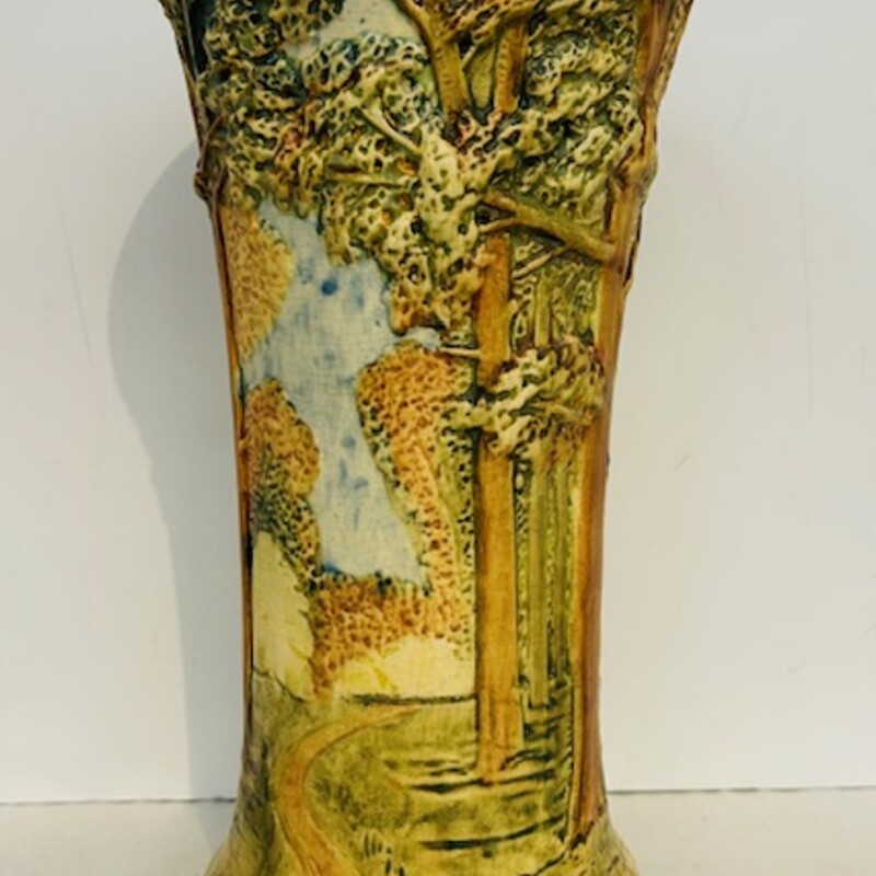 Vtg Weller Forest Vase