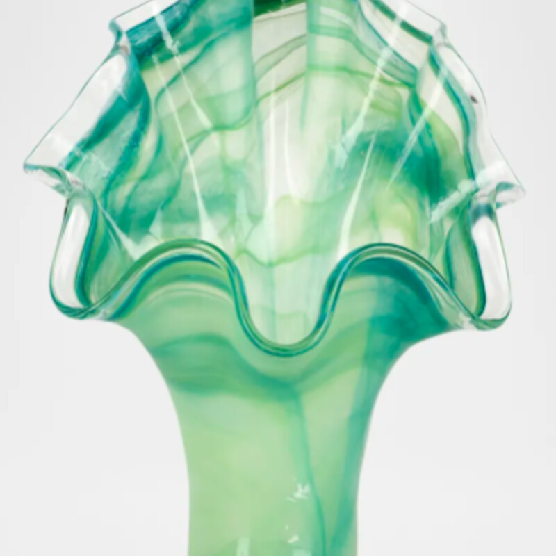 Vietri OndaGreenGlassVase