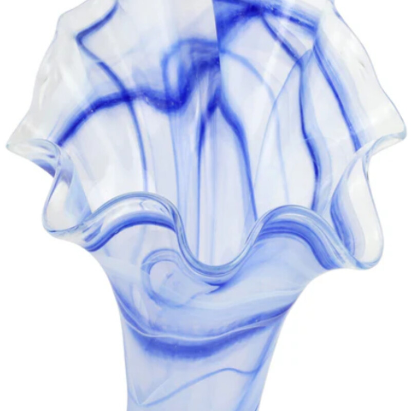 Vietri OndaBlueGlassVase
