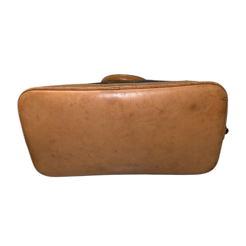 Louis Vuitton Alma Mongram PM<br />
<br />
Date Code: BA0945<br />
<br />
Dimensions: 12 L x 9 H inches<br />
<br />
In very good condition. Some water marks and wear at the base of the bag. Some natural patina of the leather. No lock or key.<br />
<br />
Does not come with original dust bag or box.