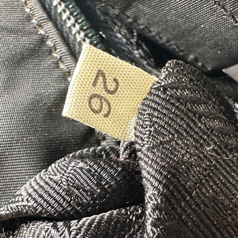 Prada Beaded Satin Sequin Tote Bag<br />
<br />
Factory code:26<br />
<br />
Dimensions: 9L x 9H inches<br />
<br />
In very good condition. Some faint marks on the nylon.<br />
<br />
Comes with original dust bag. No box.