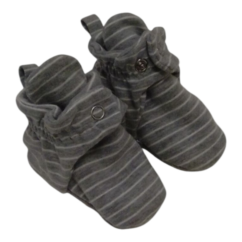 Booties: Gray Stripes