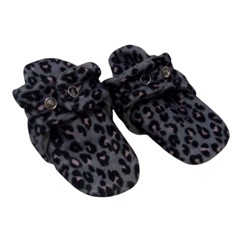 Booties: Gray Leopard