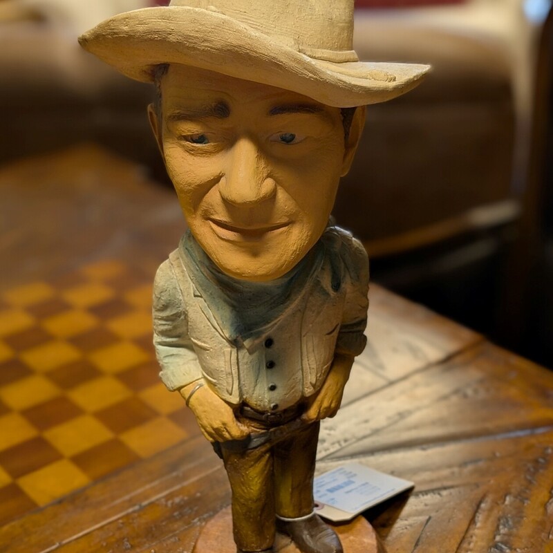 Vinage Esco Chalkware, John Wayne<br />
8w x 9d x 19h