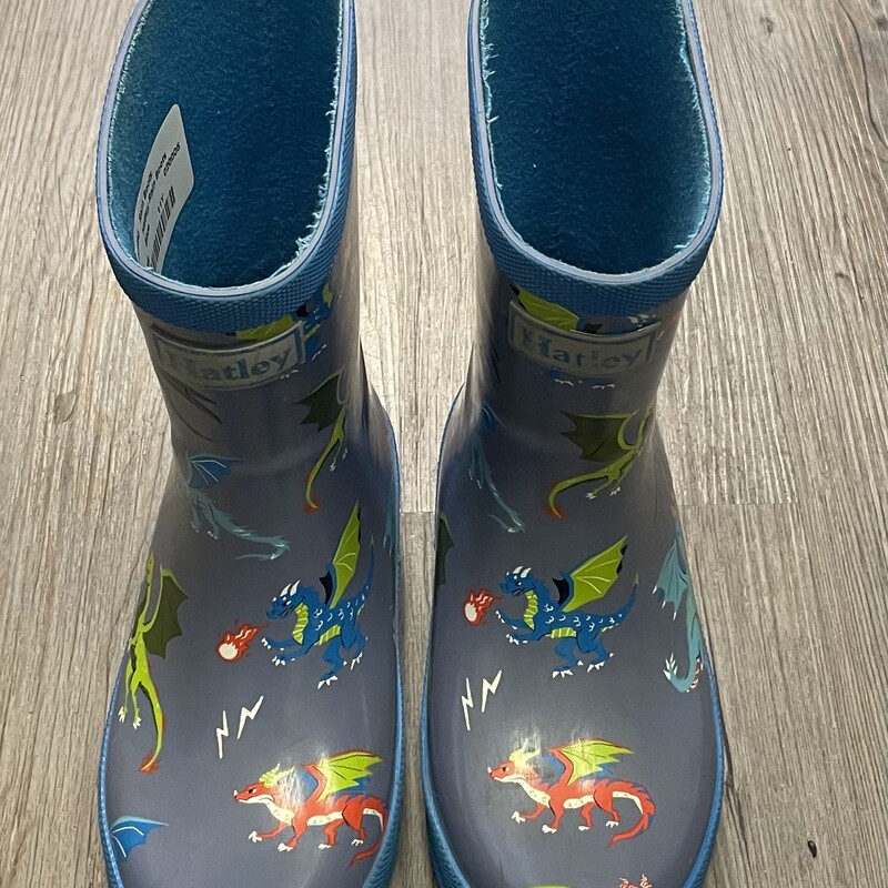 Hatley Rain Boots, Blue, Size: 11Y
