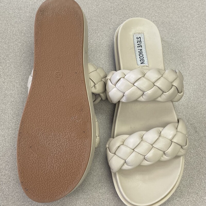 Steve Madden Sandals, Beige, Size: 7.5Y