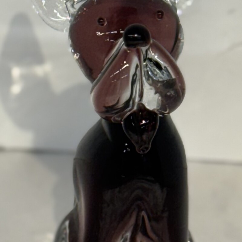 Artisan Glass Dog Figure
