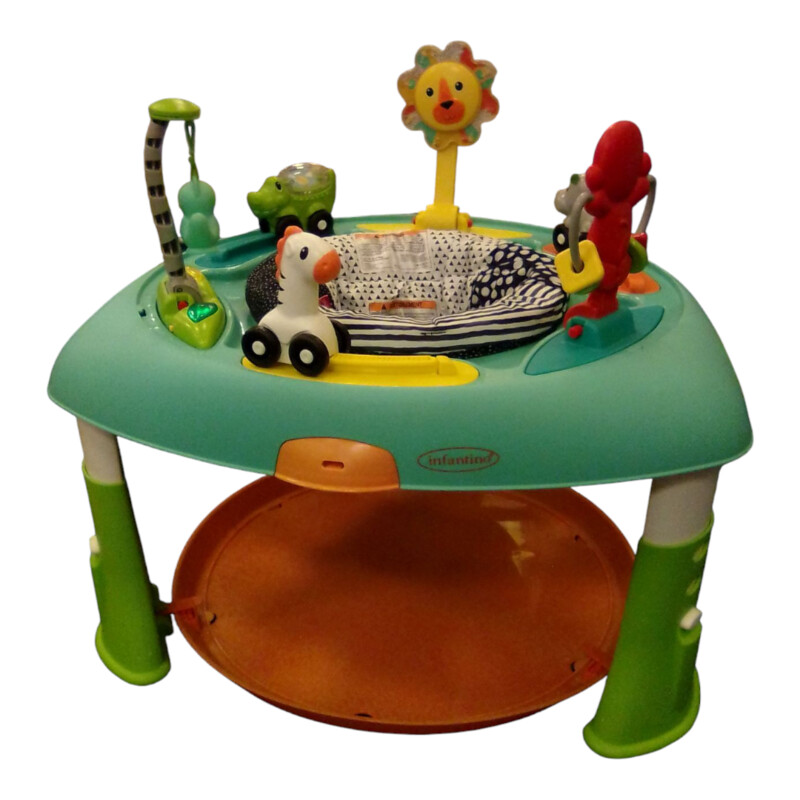 Infantino 2-in-1 Sit, Spin & Stand Entertainer - 360 Seat and Activity Table with Simple Store-Away Design

Design: 2-in-1 Sit, Spin and Stand Entertainer grows with baby featuring 360 degree play including music, lights, and movable, drop-free toys in an easy to stow away design with fold-in toys and legs
Developmental benefits: 6 engaging and interactive jungle themed toys encourage baby to explore with press and play lights and music including additional sound effects, all in a space saving design
Adjustability: 3 height positions grow with baby, once baby is walking the play continues with toys that fold in, rolling toys that detach and a base tray which tops and locks on for pretend play
Easy to Clean: Machine washable removable seat pad; easy-to-wipe clean toys and surfaces
Infantino, smartly designed products for happy parenting: We design smartly, we have fun and we're overjoyed when an idea evolves full circle; into a product loved and used daily by parents everywhere

Located at Pipsqueak Resale Boutique inside the Vancouver Mall, Suite 230, (upstairs between Round 1 and Golds Gym) or online at: #pipsqueakresale

All items are photographed prior to being steamed. Cross posted, items are located at #PipsqueakResaleBoutique, payments accepted: cash, paypal & credit cards. Any flaws will be described in the comments. More pictures available with link above. Local pick up available at the #VancouverMall, tax will be added (not included in price), shipping available (not included in price, *starts at $9.99; please contact regarding shipment of toys or other larger items), item can be placed on hold with communication, message with any questions. Join Pipsqueak Resale - Online to see all the new items! Follow us on IG @pipsqueakresale / Facebook @pipsqueakresaleboutique & Thanks for looking! Due to the nature of consignment, any known flaws will be described; ALL SHIPPED SALES ARE FINAL. All items are currently located inside Pipsqueak Resale Boutique as a store front items purchased on location before items are prepared for shipment will be refunded.

#resalerocks #shopsmall #pipsqueakresale #shopvanmall #vancouverwa #portland #reusereducerecycle #fashiononabudget #chooseused #consignment #savemoney #shoplocal #weship  #shopvanmall #vancouvermall #vancouver #vancouverwashington #keepusopen #shoplocalonline #resale #resaleboutique #mommyandme #minime #fashion #reseller #usedclothing #usedtoys #secondhand #consign #store #clothes #womensclothes #kidsclothes #shopvancouvermall