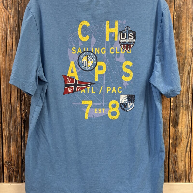 Blue Chaps Tee, Size: L