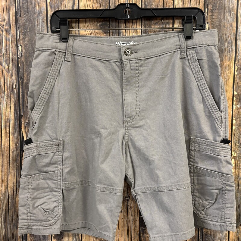 Grey Wrangler Shorts, Size: 16