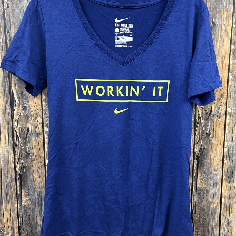 Blue Nike Workin It Top, Size: S