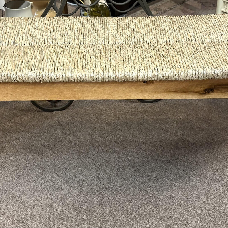 Seagrass Wood Bench
