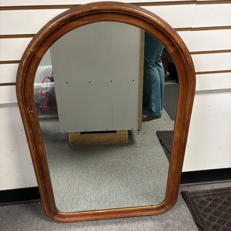 Round Top Mirror, Size: 36x23in