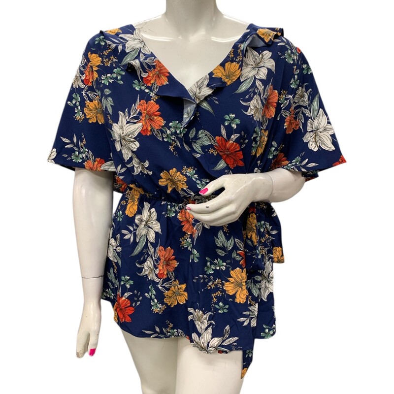 Bloomchic NWT, Nvy/mul, Size: 4X