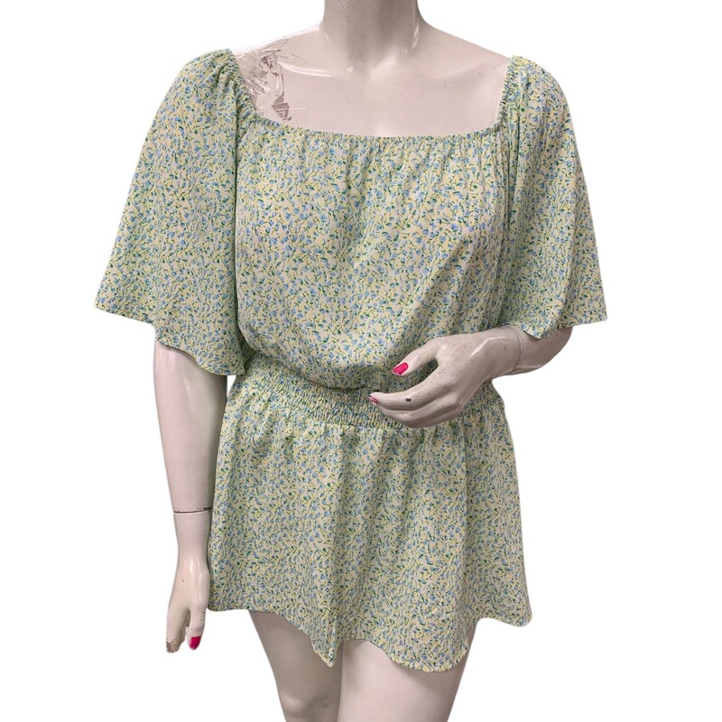 Bloomchic, Gren/blu, Size: 4X
