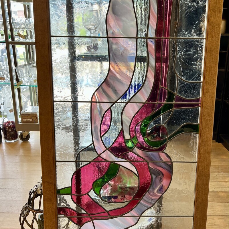 Large Abstract Stained Glass
Size: 27x53