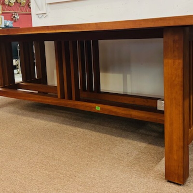 ThomasMoser Arts&Crafts Dining Table
Solid Cherry
Size: 48x110L
Custom Made by Thomas Moser, founded over 50 years ago in New Gloucester, Maine,  with the intent of restoring the lost art of making furniture well. Today, some 70 men and women in their  workshop continue to craft pieces the same way we did at the beginning: one piece, one craftsman, one signature. We rely on sustainable North American hardwoods, traditional joinery executed by hand, and individual workmanship. We are guided by our mission to build furniture that celebrates the natural beauty of wood, is of simple, unadorned, graceful lines, and is crafted for a long, useful life.
Retail $15K