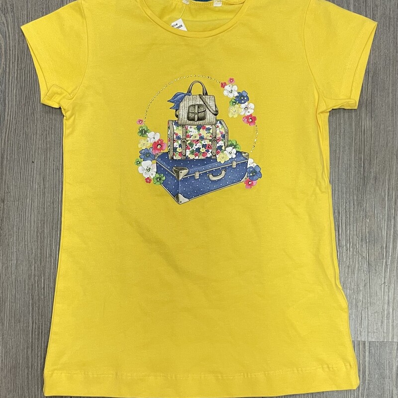 Mayoral Tee, Yellow, Size: 8Y