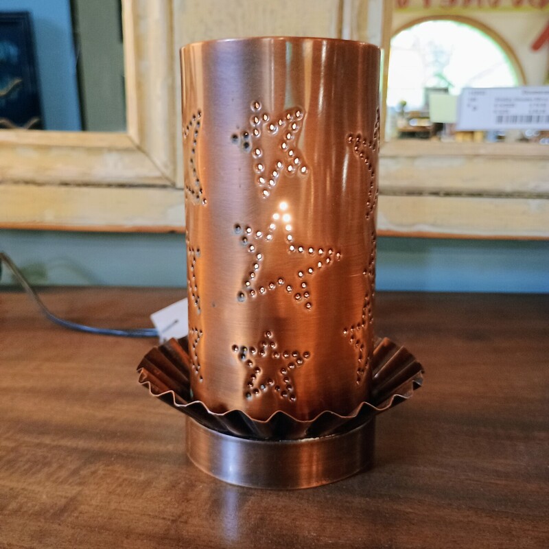 Solid Copper Star Lamp