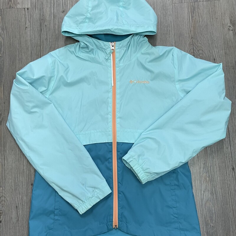 Columbia Lined Rain Jacket, Mint, Size: 14-16Y
Small Stain on Sleeve cuff