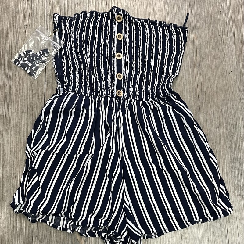 Garage Romper, Navy, Size: XS
Fits 10-12Y Approximately