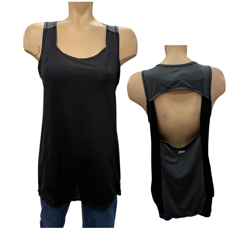 Penn, Blk/grey, Size: L