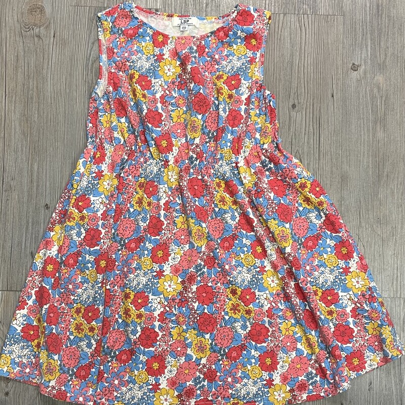 Floral Dress, Floral, Size: 7Y