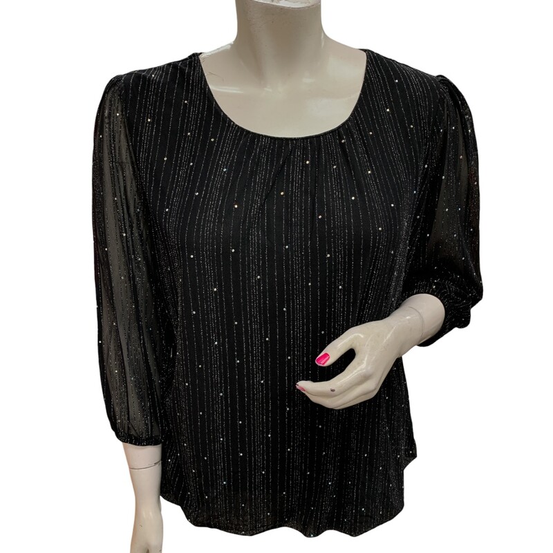 Tamara H., Blk/slvr, Size: 1X