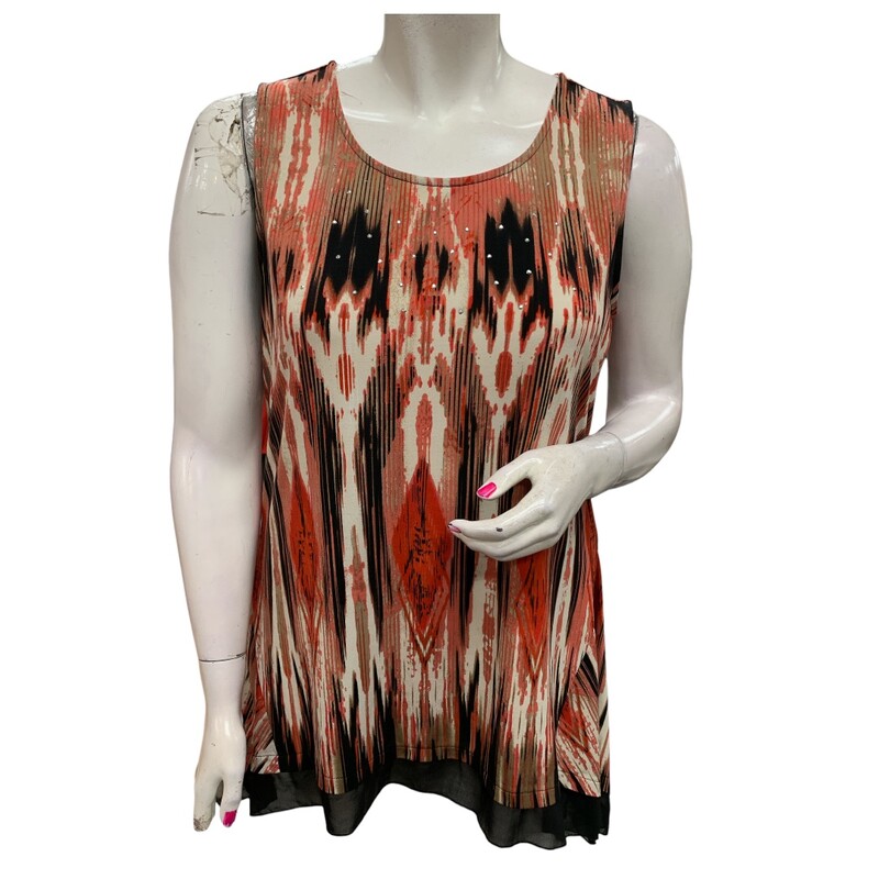 Cleo, Red/blk, Size: XL