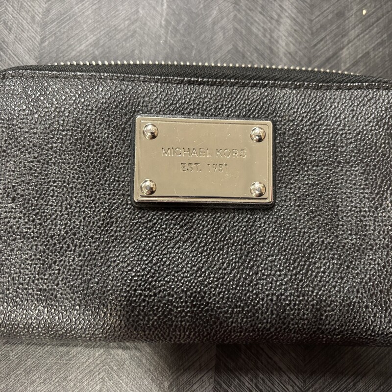 Black MK Wallet, Size: 6x4in