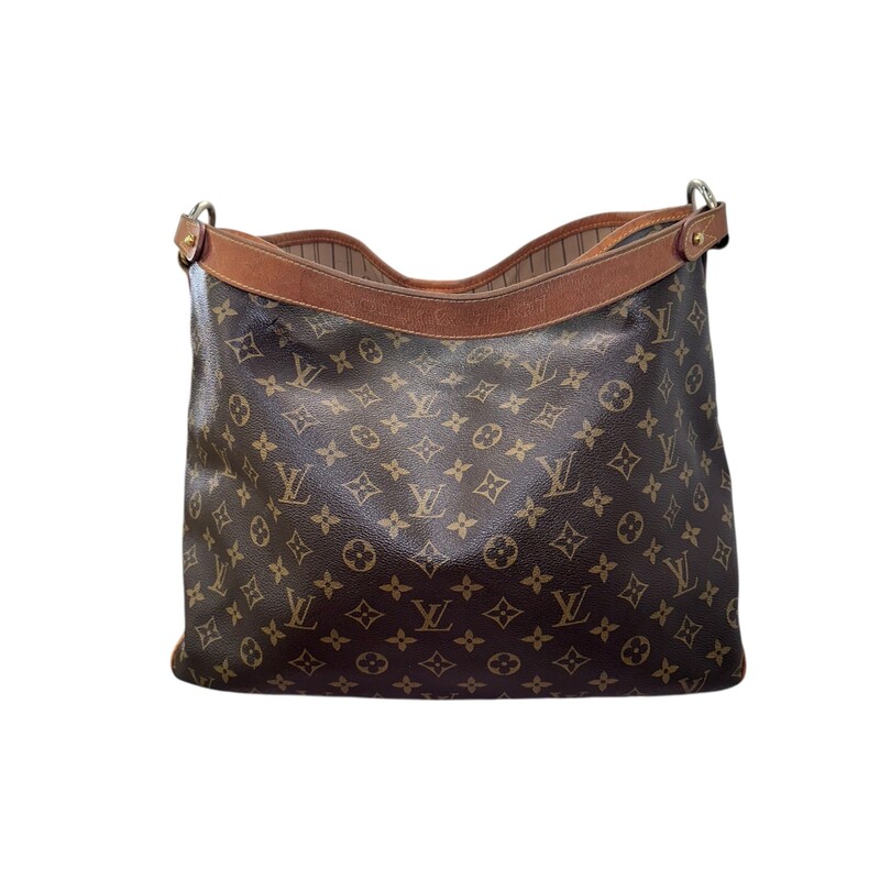 Louis Vuitton Delightful MM Monogram<br />
<br />
Date Code: SD4170<br />
<br />
<br />
Dimensoin:<br />
Base length: 15.50 in<br />
Height: 12.50 in<br />
Width: 5.50 in<br />
Drop: 7.00 in<br />
<br />
In good condition. Wear to the leather and canvas. Crack on front and back of canvas. Interior staining.<br />
<br />
Does not come wth the original dust bag or box.