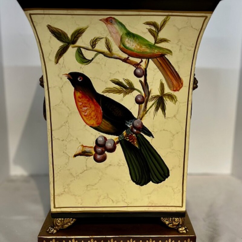Castilian Bird Metal Vase
