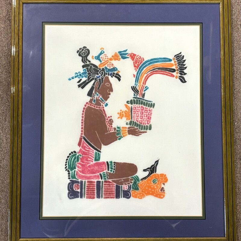 Mayan Tribal Man Sitting