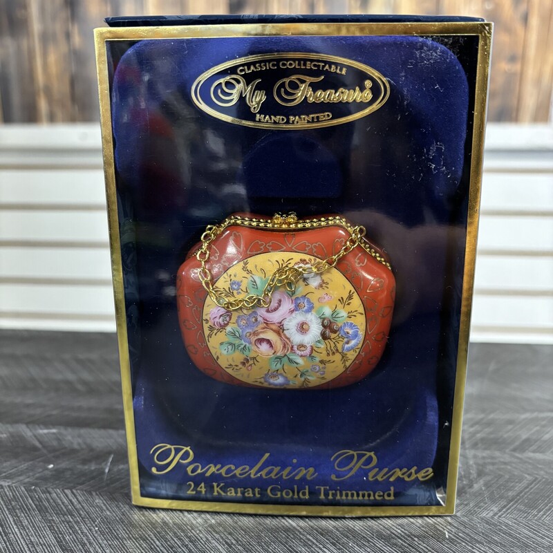 Porcelain Purse, Size: 3x2 In