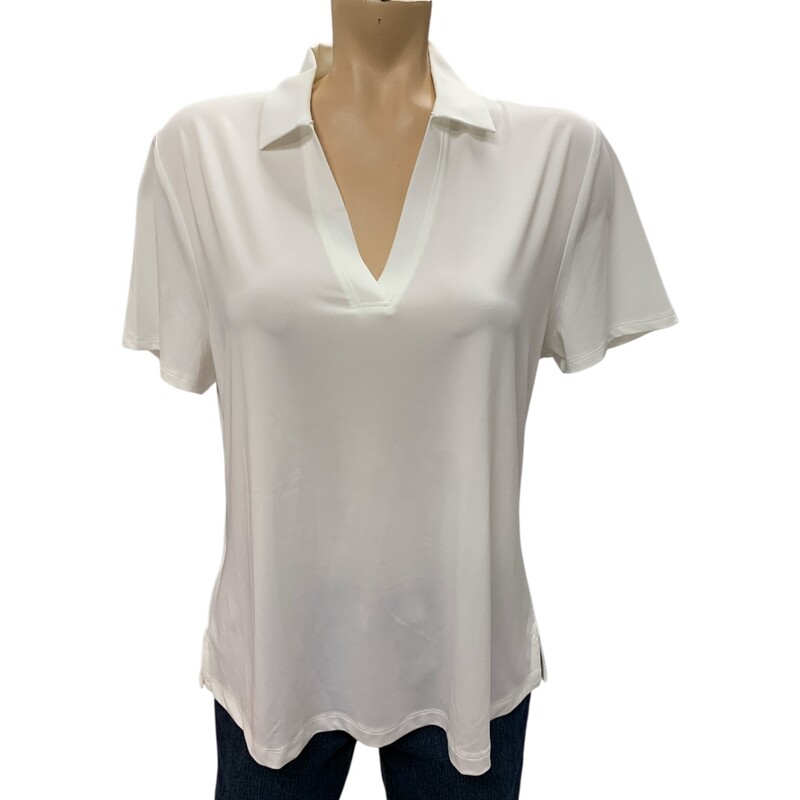 Gallaway Golfshirt, White, Size: L
