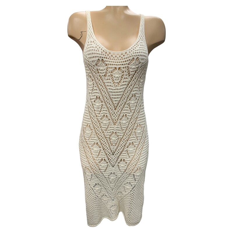 H&M CoverUp Dress, Ivory, Size: M