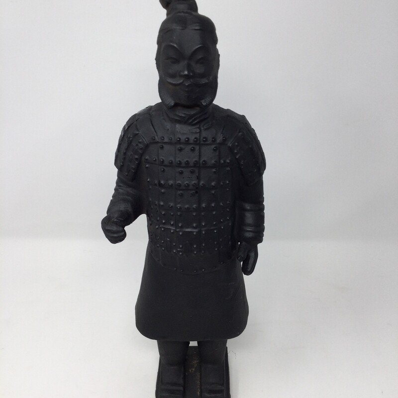 TerraCotta Warrior Replica,
Black,
Size: 14 X 5 In