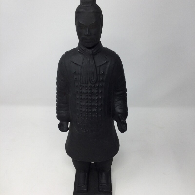 TerraCotta Warrior Replica,
Black,
Size: 14 X 5 In
