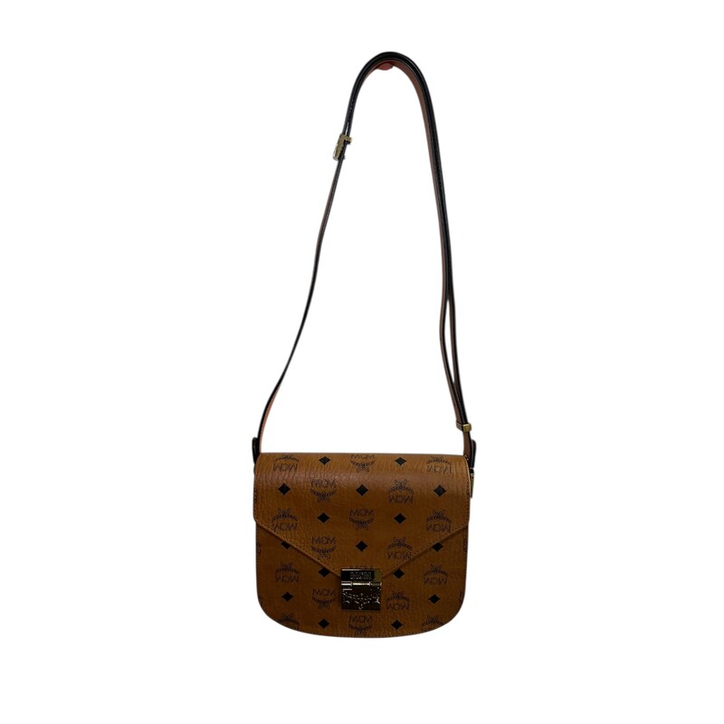 MCM Patricia Visetos LEather Crossbody<br />
<br />
Dimensions: 7 Length x 4 Heigth inches<br />
<br />
In very good condition. Minor hardware scuffs<br />
<br />
<br />
Comes with the original dust bag. No box.
