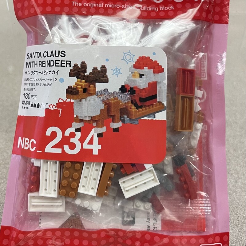 Nanoblock Santa Claus, Red, Size: 8Y+
NEW
