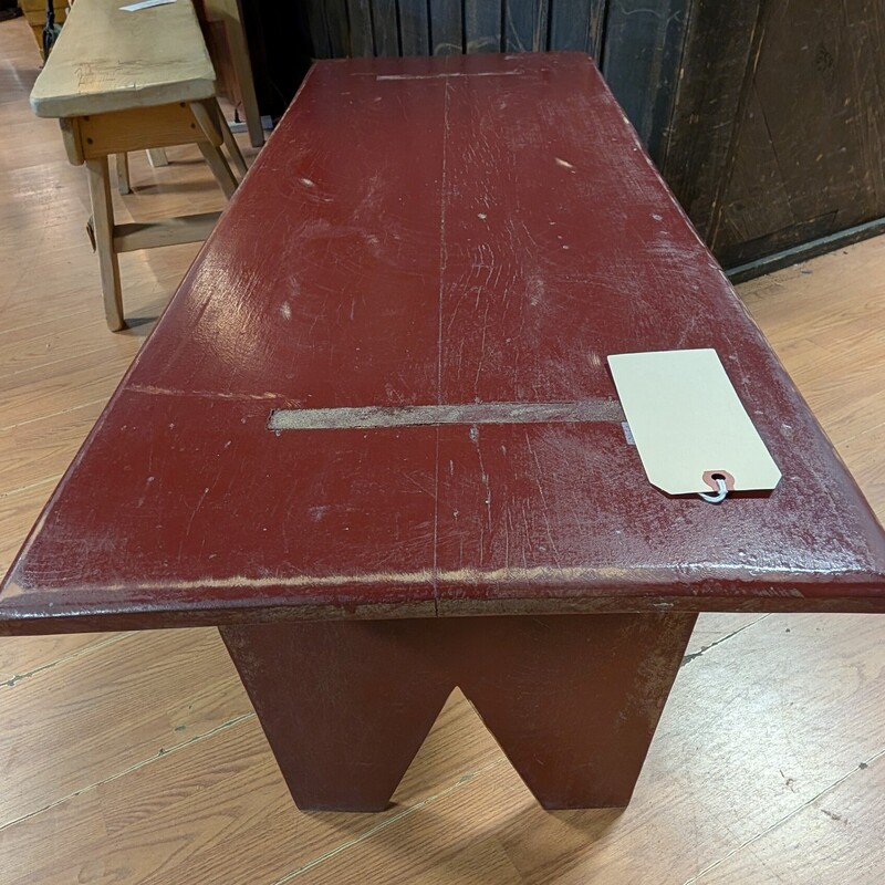 Rustic Barn Red Bench, Sturdy<br />
40 x 15 x 17